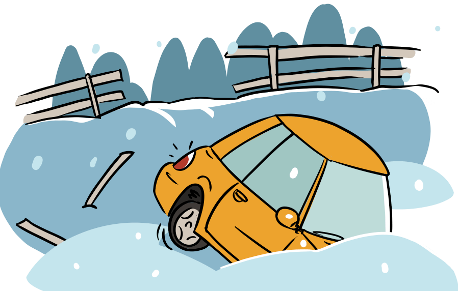 Car Stuck in Ditch