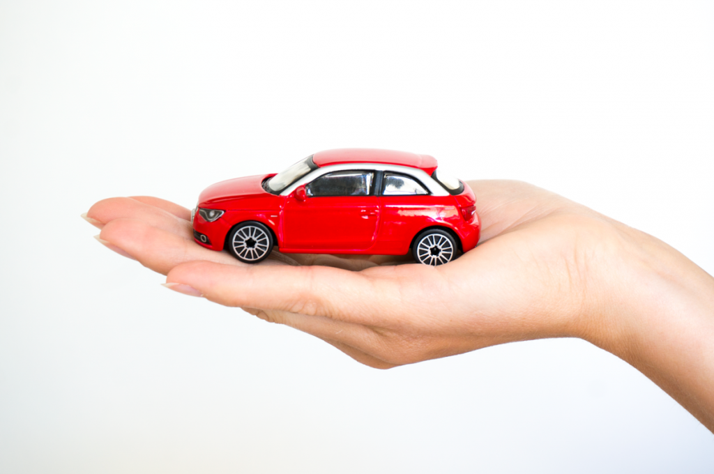 Hand Holding an Automobile