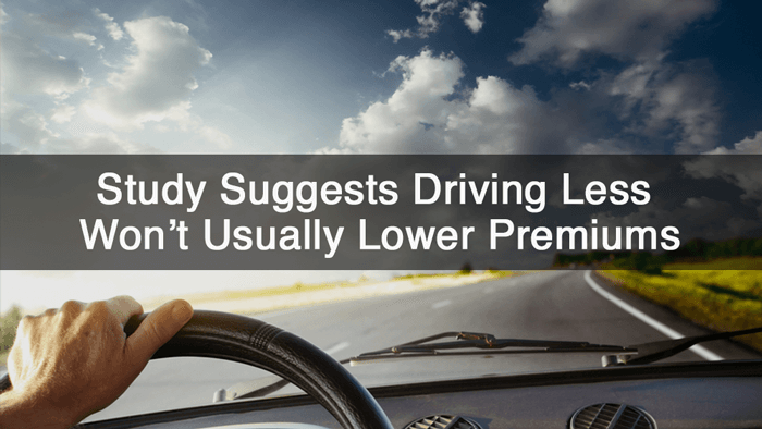 Driving Less Won't Usually Lower Premiums