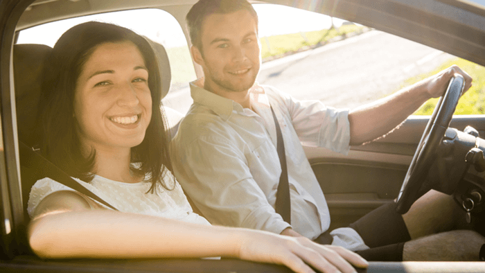 Man and Woman in Car