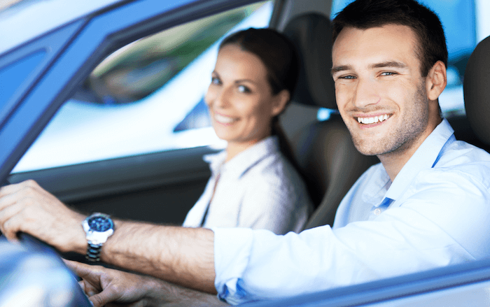 Man and Woman in Car